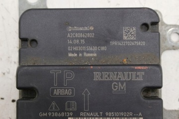 фото thumb №5, Датчик подушка безопасности 985101902r trafic iii vivaro b сработавший