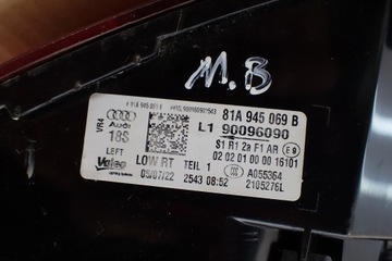 фото thumb №9, Audi q2 лампа зад лівий ліва 81a945069b