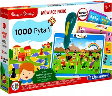 ОБРАЗОВАТЕЛЬНАЯ ИГРА CLEMENTONI «ГОВОРЯЩАЯ РУЧКА» 1000 ВОПРОСОВ