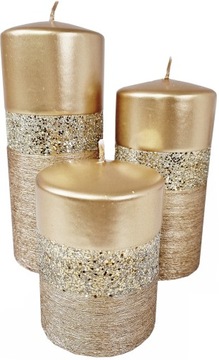 Декоративная СВЕЧА QUEEN GOLD ARTMAN 10 см СВЕЧА