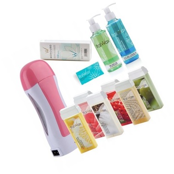 Zestaw PODGRZEWACZ depilacja 6x WOSK W ROLCE AROMA