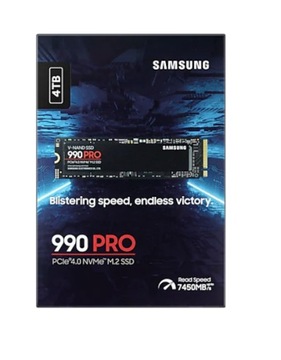 Твердотельный накопитель Samsung 990 Pro емкостью 4 ТБ M.2 PCIe