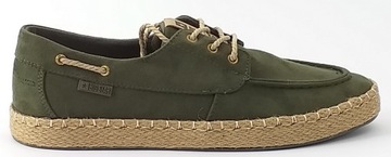 BIG STAR 055 ESPADRYLE MOKASYNY MĘSKIE ZAMSZOWE OBUWIE WIĄZANE KHAKI 41