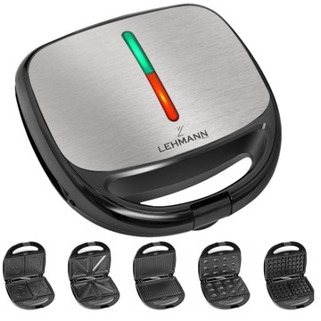 OPIEKACZ GOFROWNICA PANINI DO KANAPEK GRILL TORTILA TOST 5W1 OPIEKACZ 1200W