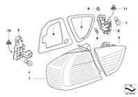 фото thumb №8, Кронштейн лампочка лампи w кришка багажника bmw e90