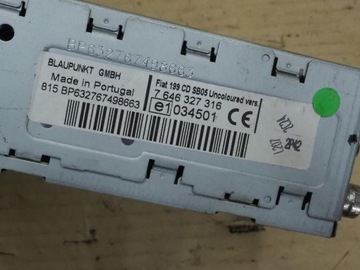 фото thumb №10, Радіо cd fiat punto 7354295520 7646327316 blaupunkt