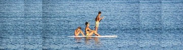 Семейная доска для серфинга SUP BOARD 320 см, надувная