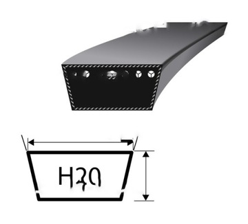 Bizon H20-4260 желтый клиновой ремень