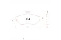 Купить Тормозные колодки тормозные zimmermann 1hm698151 357698151e a, фото thumb