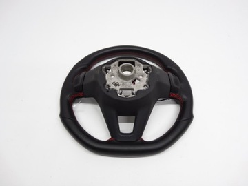 фото thumb №10, Vw golf viii gti 2020+ руль кожаный лепестки красная nić 5h0959542c