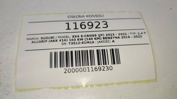 фото thumb №8, Планка dekor защита панели консоли suzuki sx4 s-cross рестайлинг eu 73512-61m10