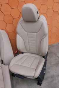 фото thumb №11, Bmw g22 салон сиденья заднее сиденье обшивки sport кожа oyster память подогрев