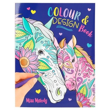 Раскраска МИСС МЕЛОДИ HORSES Цвет и дизайн