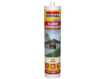 Soudal Silikon Uniwersalny Budowlany ZEW/WEW BEZBARWNY 280ml KARTON 15szt