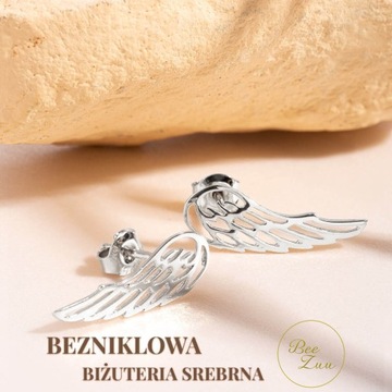 Kolczyki miś misie dla dziecka dziewczynki srebrne