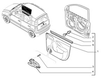 фото thumb №7, Оббивка обшивка двері правий перед ручка panda ii