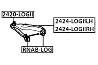 фото thumb №2, Febest 2424-logiilh важіль, підвіска колеса