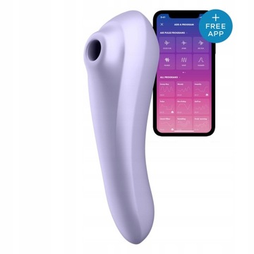 Вибратор Satisfyer Dual Pleasure с приложением (фиолетовый)