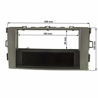 фото thumb №2, Рамка na радіо toyota auris 07 1/2din графіт 63209