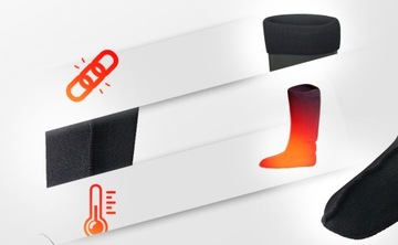 3Kamido Теплые резиновые сапоги Черные теплые 39/40