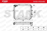 Купити Радіатор води stark skrd-0120482 до renault clio 1 b/c57, 5/357, фото thumb