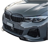 фото thumb №1, Спойлер сплиттер перед bmw g20/g21 mp style чёрный блеск 2019-2022