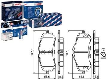 фото thumb №1, Гальмівні колодки гальмівні bosch 1610428780 p61120 lp2506