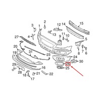 фото thumb №6, Volvo xc70 2008 бампер перед лівий накладка оригінальний 31353576