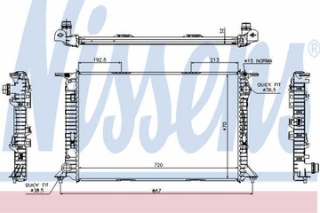 фото thumb №14, Радиаторов двигателя nissens 60319 8k0121251j
