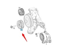 фото thumb №1, Kółko pk колесо bierne ролик ремень pk mercedes a2722021419 2722021419