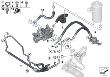 фото thumb №8, Bmw x5 e70 x6 e71 3.5 d m57n2 шланг powrotnyy радиатор сбор усилителя