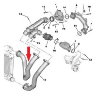фото thumb №4, Шланг turbo труба opel combo e 1.2 1.5 1.6 2018-