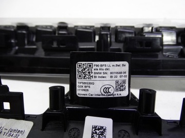 фото thumb №14, Bmw m5 f90 18-23 dekor консолі панелі розподільчої 8070548 alu карбон