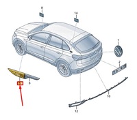 фото thumb №2, Vw taigo cs правый wing badge 2g7853688kow