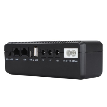 МИНИ-ИБП МОЩНОСТЬ АККУМУЛЯТОРА 8800 МАЧ С ГИГАБИТНЫМ POE 100-240 В