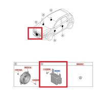 фото thumb №1, Динамик бампера перед do hyundai kona hybrid