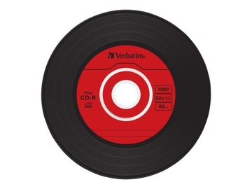 VERBATIM CD-R Виниловые AZO диски 52х, 700МБ 10 шт.
