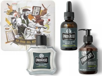 Proraso KIT Cypress & Vetyver Zestaw do brody Olejek Szampon Balsam