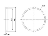 фото thumb №2, Кільце abs mazda кільце abs 44t