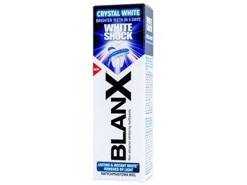 Зубная паста BLANX White Shock отбеливающая 75 мл мятная