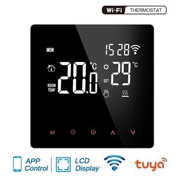 TUYA LCD WIFI ТЕРМОСТАТ для газового/водяного котла теплого пола 3А