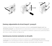 Петля INVISACTA 303 с матовым никелированным покрытием