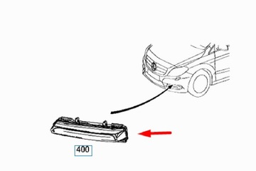фото thumb №9, Mercedes-benz b-class w246 свет передние правые drl новое оригинальные a204