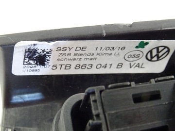 фото thumb №8, Vw touran iii 5t рамка панель климат 5tb863041b