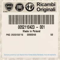 фото thumb №9, Fiat 500 hybrid воздуховод воздуха 52110423 оригинал