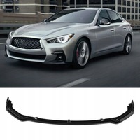 фото thumb №10, 3pcs gloss black передняя часть drumiper сплиттер замена warg dla infiniti zj