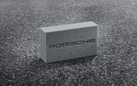 СЕРЫЙ АВТОМОБИЛЬНЫЙ МОЮЩИЙ СПОНЖ «PORSCHE»
