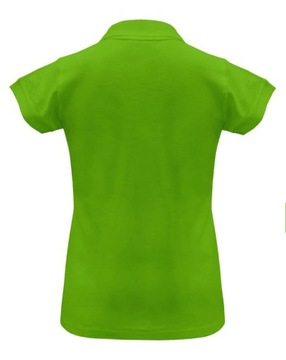 Polówka damska polo REGULAR JHK limonkowa L