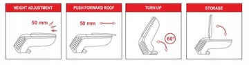 Подлокотник ARM2 Opel Astra H, 2004-2013, Bx