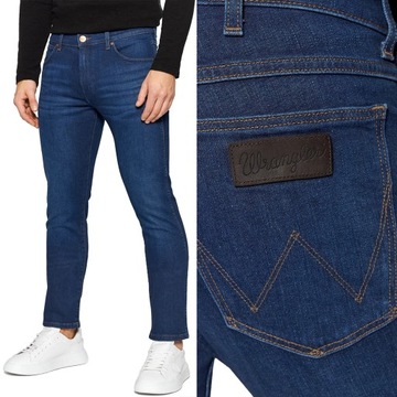 ДЖИНСЫ Wrangler LARSTON SLIM TAPERED The Bullseye FIT ТЕМНЫЕ W36 L36